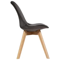 BAYA CHAISE VELOURS GRIS