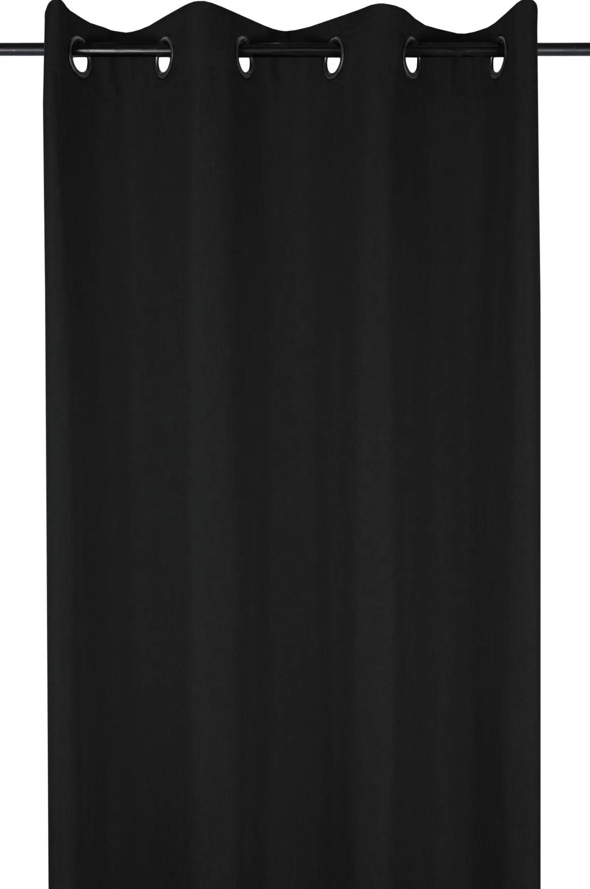 BEA RIDEAU OEILLETS 140X260CM NOIR