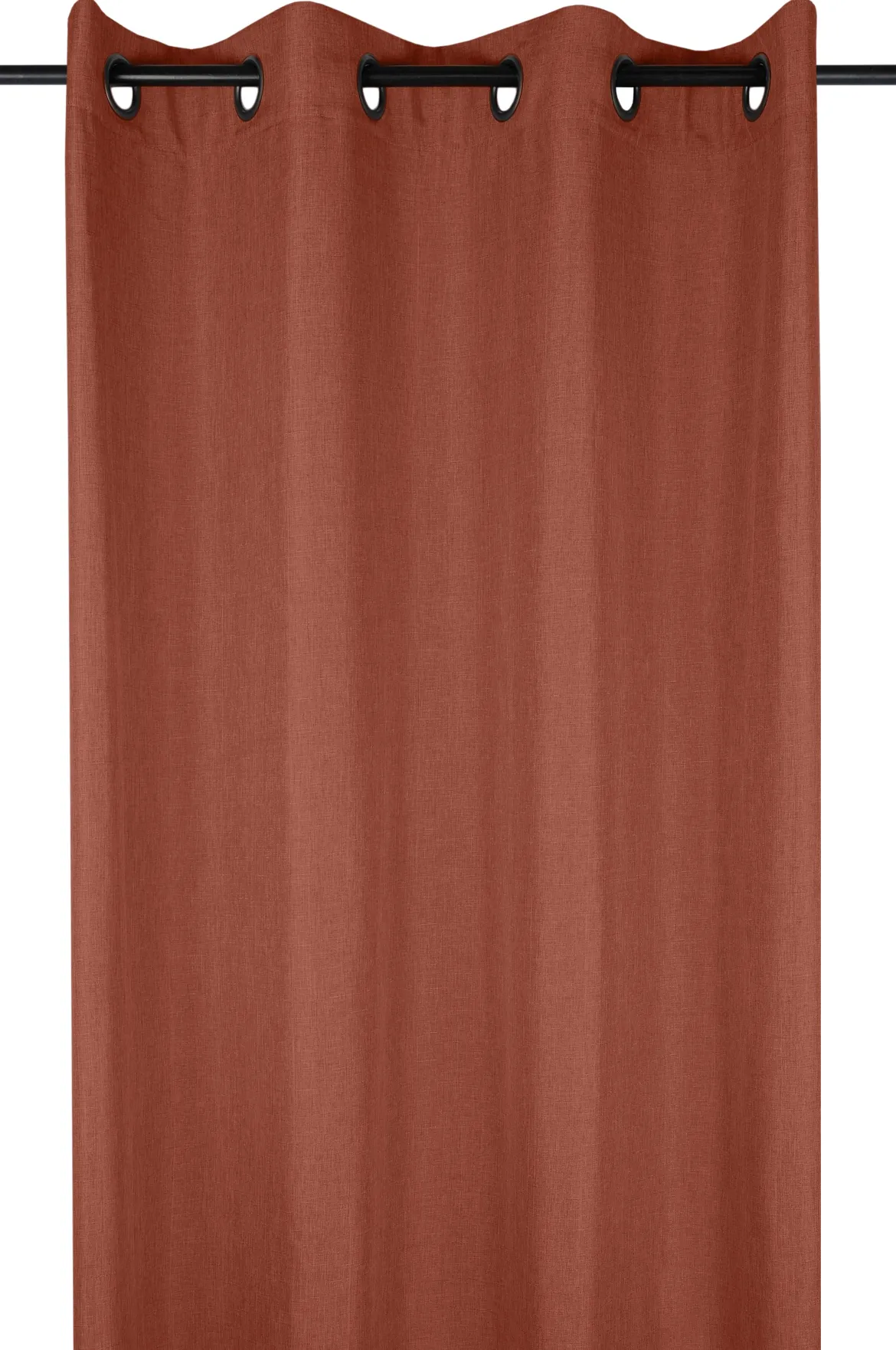 BEA RIDEAU OEILLETS 140X260CM TERRACOTTA