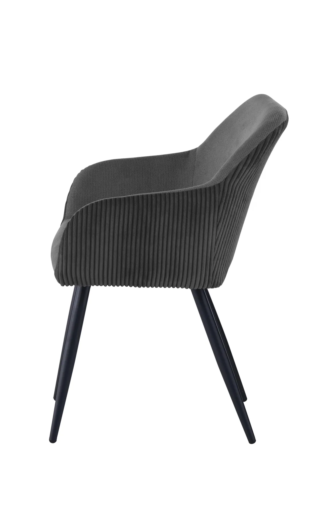 BETTY FAUTEUIL NOIR BI MATIERE