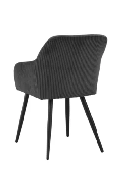 BETTY FAUTEUIL NOIR BI MATIERE