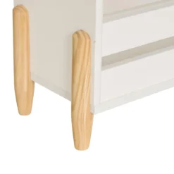 BIBLIOTHEQUE DOUCEUR ORGANIQUE BLANC D.61.5X18.5X100CM