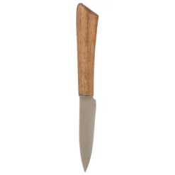 BLOC 5 COUTEAUX LAMES INOX ET MANCHE ACACIA