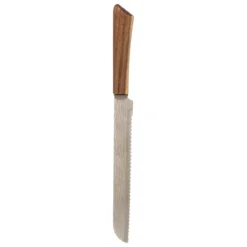 BLOC 5 COUTEAUX LAMES INOX ET MANCHE ACACIA