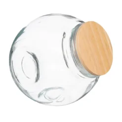 BOCAL BONBON VERRE ET BOIS 1.5L