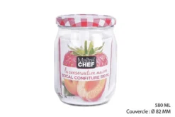BOCAL CONFITURE EN VERRE 580ML