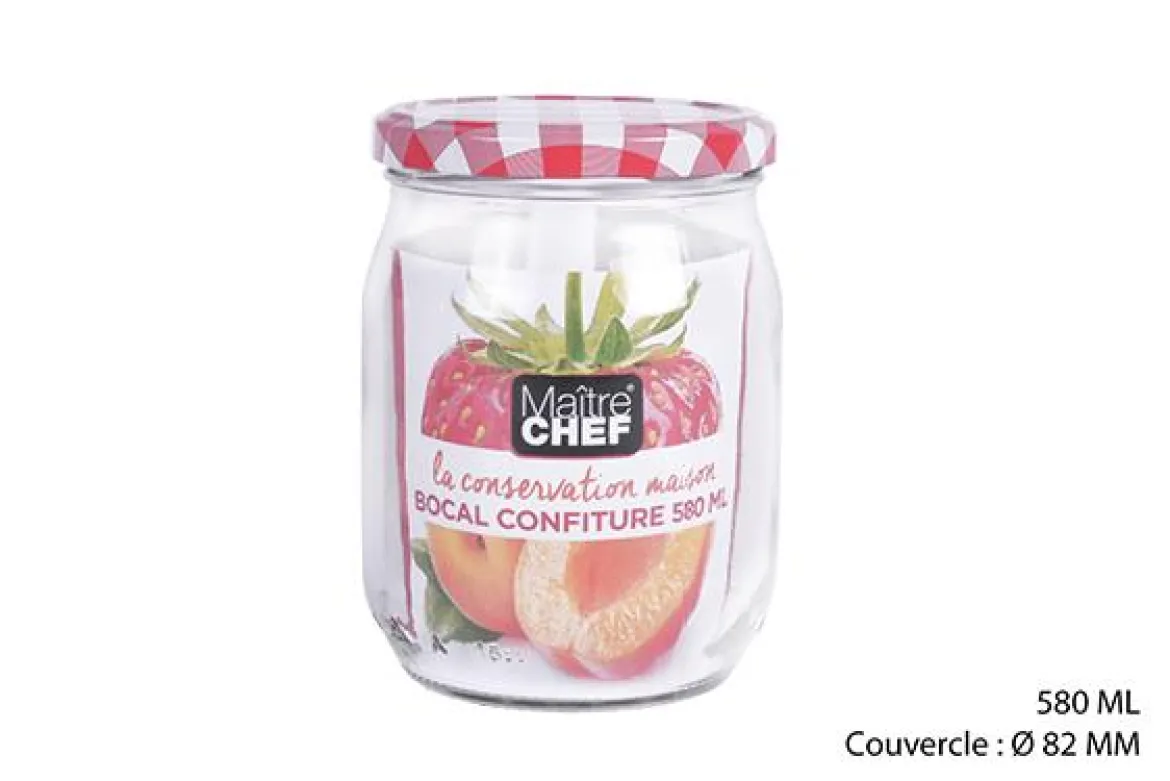 BOCAL CONFITURE EN VERRE 580ML