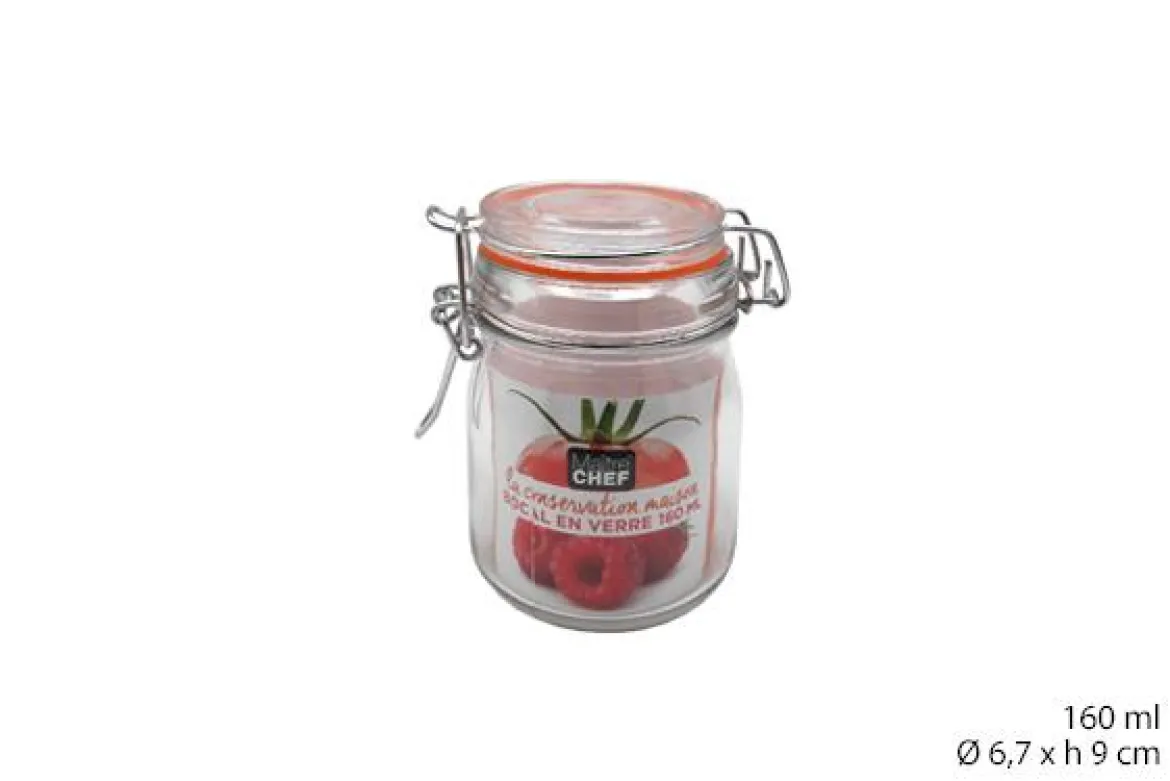 BOCAL HERMETIQUE CLIP METAL 160ML