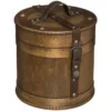 BOITE BOIS BRUCE MARRON D.21X20.5CM