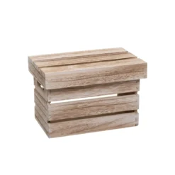 BOITE CAGETTE BOIS D.32X22X20CM