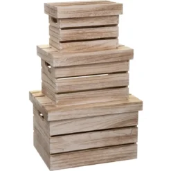 BOITE CAGETTE BOIS D.26X16X16CM