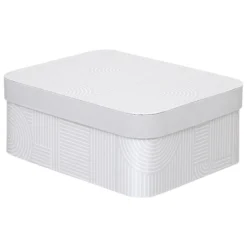 BOITE CARTON POLYBOX ARCHE BEIGE D.39.5X30X26CM