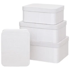 BOITE CARTON POLYBOX ARCHE BEIGE D.39.5X30X26CM