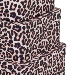 BOITE CARTON POLYBOX LEOPARD D.39.5X30X26CM