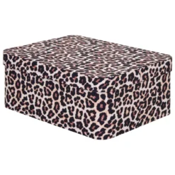 BOITE CARTON POLYBOX LEOPARD D.30.5X24X12.8CM