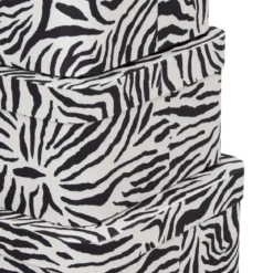 BOITE CARTON POLYBOX ZEBRA D.39.5X30X26CM