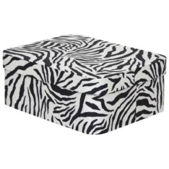 BOITE CARTON POLYBOX ZEBRA D.35X26X14.5CM