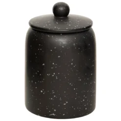 BOITE CERAMIQUE WONJ NOIR D.12CM