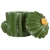 BOITE CERAMIQUE YUCATAN VERT L.15.5CM