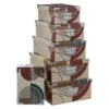 BOITE COINS METAL ABSTRAIT D.32X21.5X11.8CM