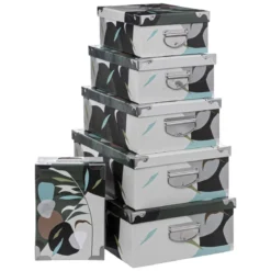 BOITE COINS METAL FOREST D.28X19.5X10.8CM