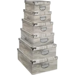 BOITE COINS METAL IMPRIME SAUVAGE D.44X31X15CM