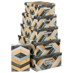 BOITE COINS METAL MARQUETERIE D.44X31X15CM