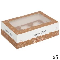 BOITE 6 CUPCAKES NOEL X5 PIECES