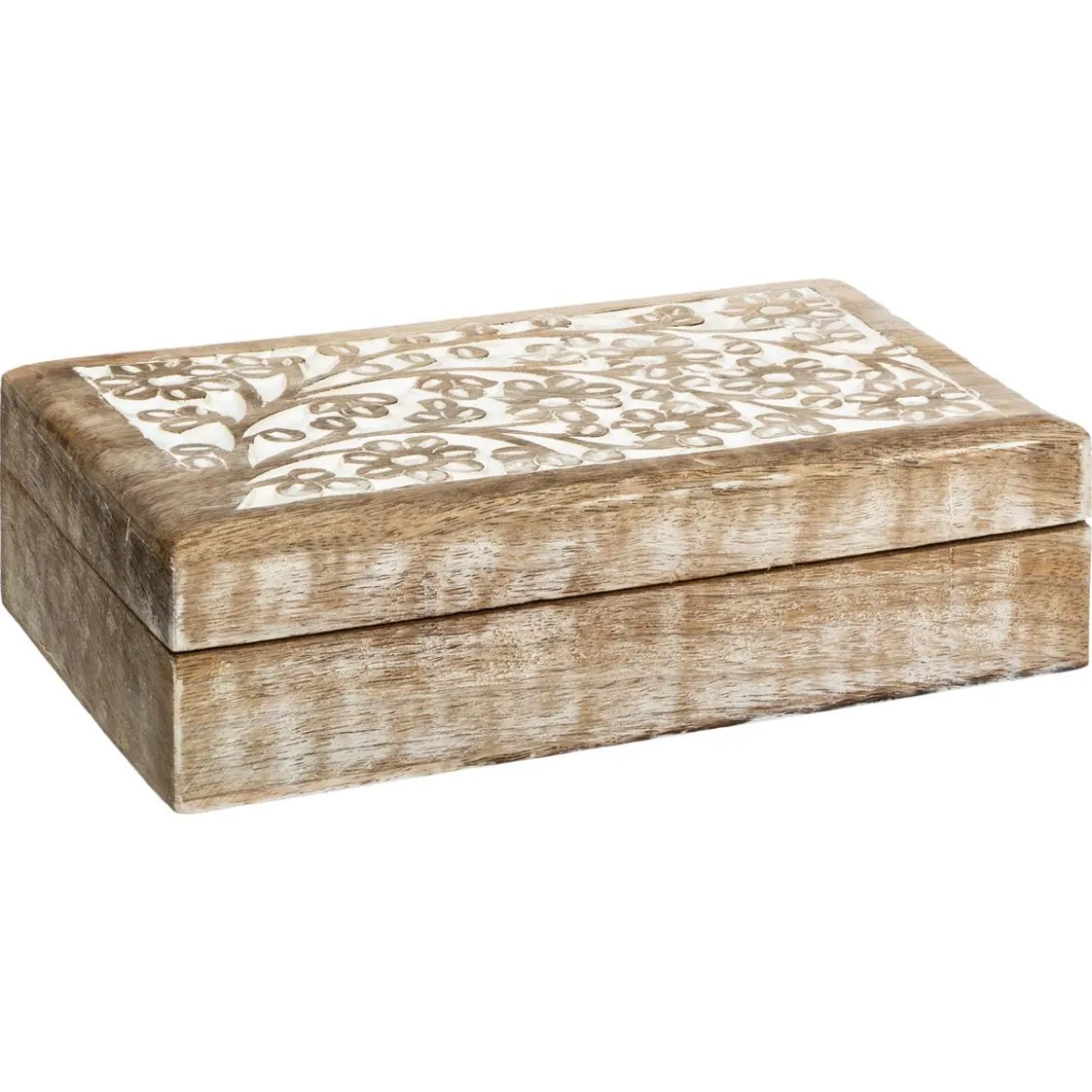 BOITE DECO RECTANGLE BOIS RITUAL D.25X17.5X7.5CM