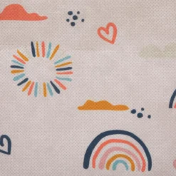 BOITE DE RANGEMENT ARC EN CIEL AOP 29X29CM