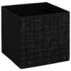 BOITE DE RANGEMENT TWEED NOIR 31X31CM