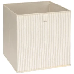 BOITE DE RANGEMENT 31X31CM BEIGE COTTY