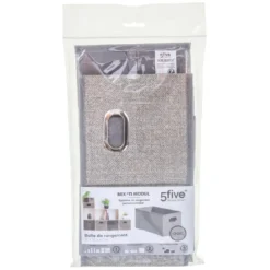 BOITE DE RANGEMENT 15X31CM BEIGE CHINE