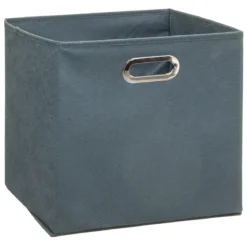BOITE DE RANGEMENT 31X31CM BLEU ORAGE