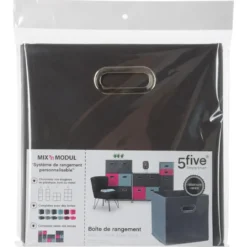 BOITE DE RANGEMENT 31X31CM GRIS ANTHRACITE