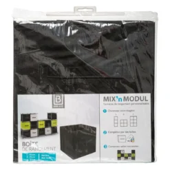 BOITE DE RANGEMENT 31X31CM NOIR