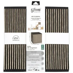 BOITE DE RANGEMENT 31X31CM NOIR COTTY