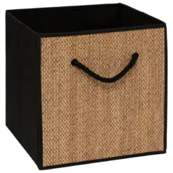 BOITE DE RANGEMENT 31X31CM NOIR STEMY