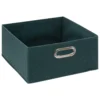 BOITE DE RANGEMENT 31X15CM PETROLE