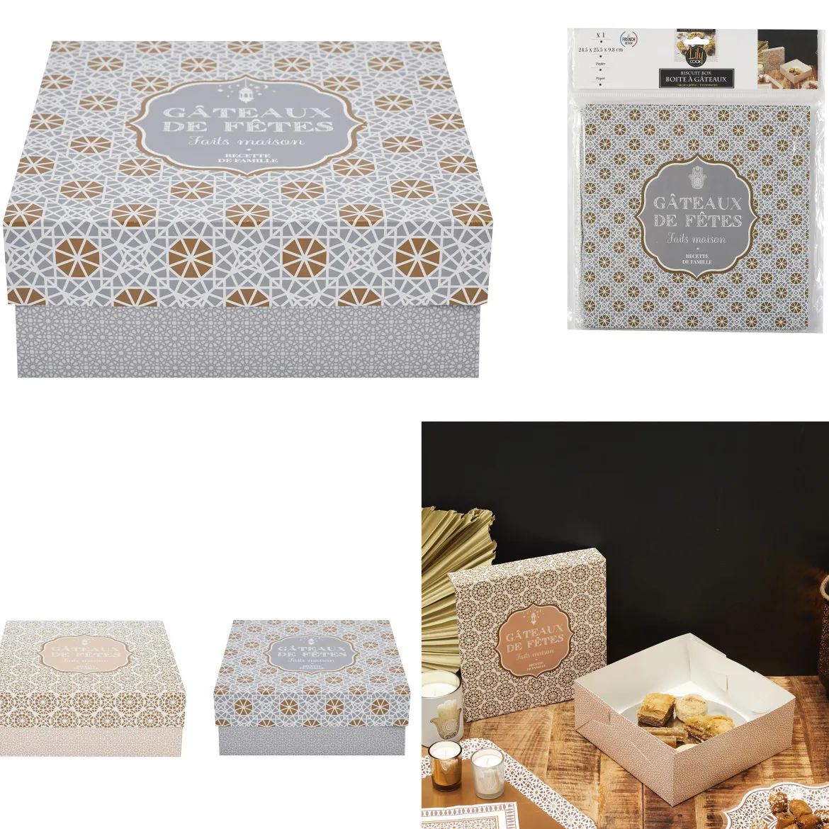 BOITE GATEAUX 25.5X9.8CM