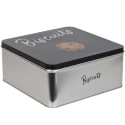BOITE METAL BISCUITS 20X20X9CM