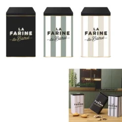 BOITE METAL FARINE BISTROT