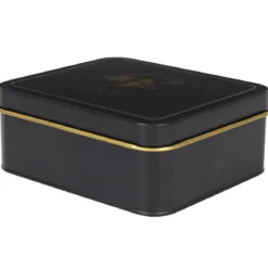 BOITE METAL NOIR ET DORE DOSETTE THE