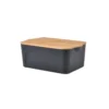 BOITE PLASTIQUE COUVERCLE BAMBOU 5L 28X18X10.5CM ANTHRACITE
