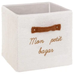 BOITE RANGEMENT BOUCLETTE BAZAR 29X29CM