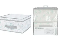 BOITE RANGEMENT ET COUVERCLE 30X30X16CM