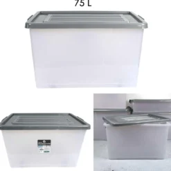 BOITE RANGEMENT PLASTIQUE 75L