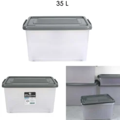 BOITE RANGEMENT PLASTIQUE 35L