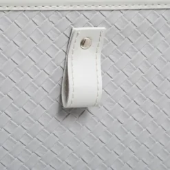 BOITE RANGEMENT 31X15CM CUIR TRESSE