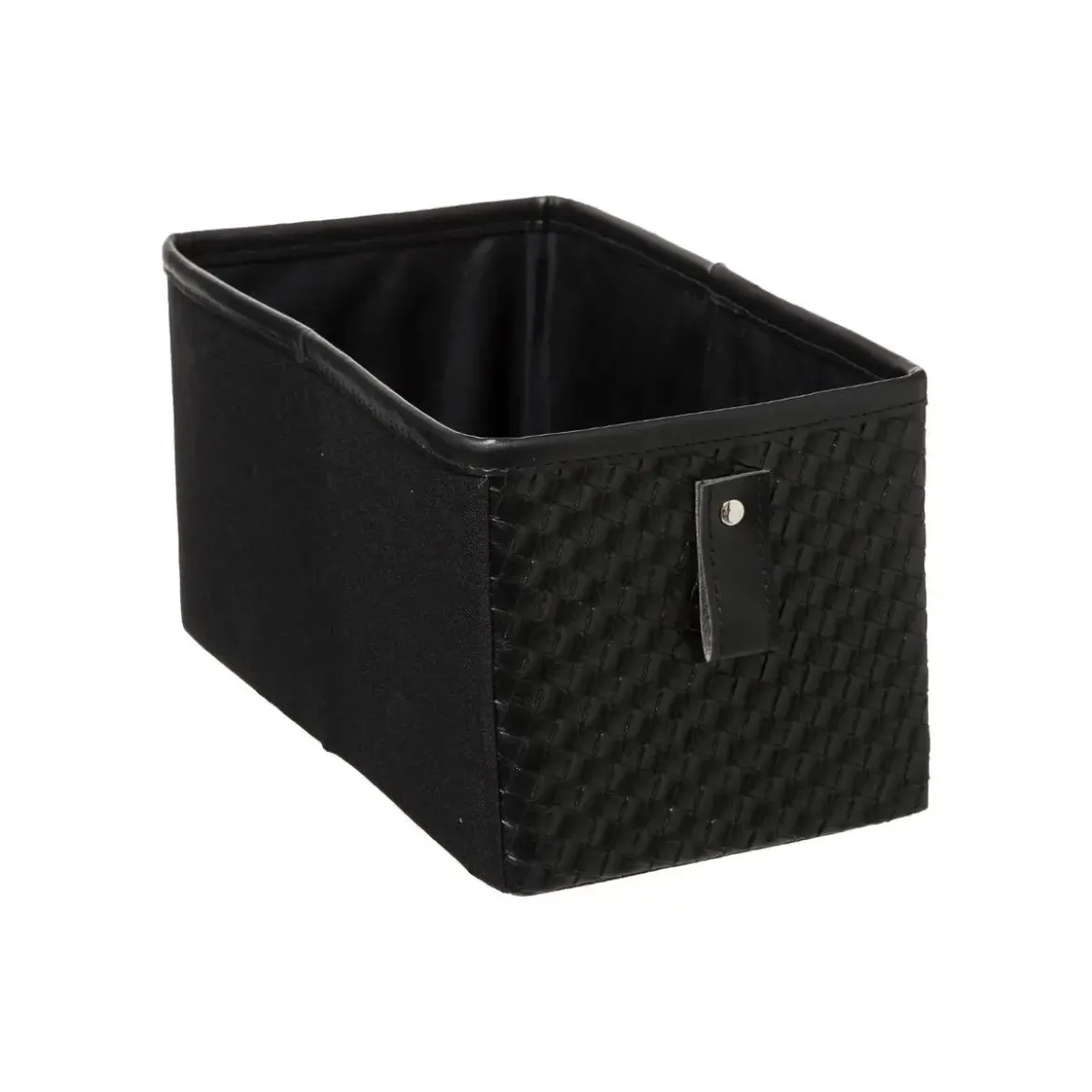 BOITE RANGEMENT 15X31CM CUIR TRESSE